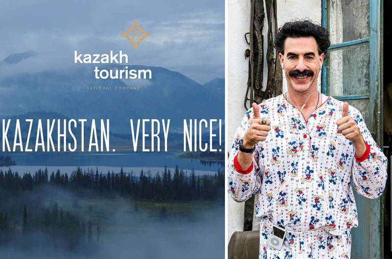 Фразу Бората сделали туристическим слоганом Казахстана